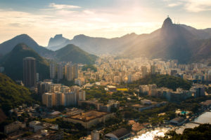 Rio de Janeiro City View with Christ the Redeemer Statue
